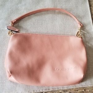 Louenhide small pink leather purse crossbody/wrist